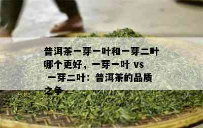 普洱茶一芽一叶和一芽二叶哪个更好，一芽一叶 vs 一芽二叶：普洱茶的品质之争