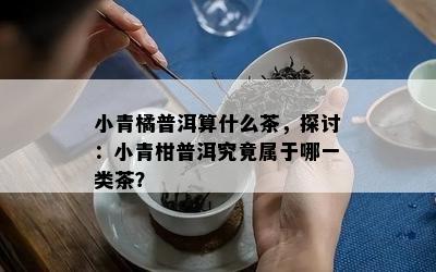 小青橘普洱算什么茶，探讨：小青柑普洱究竟属于哪一类茶？