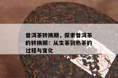 普洱茶转换期，探索普洱茶的转换期：从生茶到熟茶的过程与变化