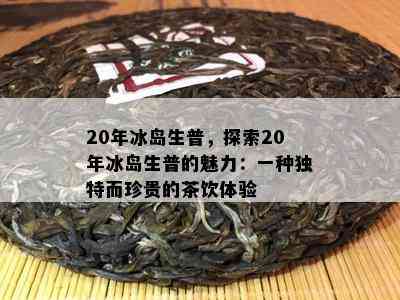 20年冰岛生普，探索20年冰岛生普的魅力：一种独特而珍贵的茶饮体验