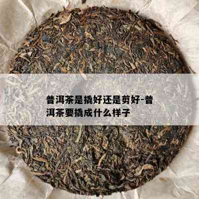 普洱茶是撬好还是剪好-普洱茶要撬成什么样子