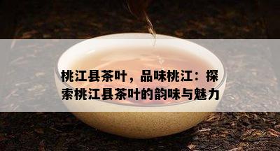 桃江县茶叶，品味桃江：探索桃江县茶叶的韵味与魅力