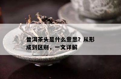 普洱茶头是什么意思？从形成到区别，一文详解