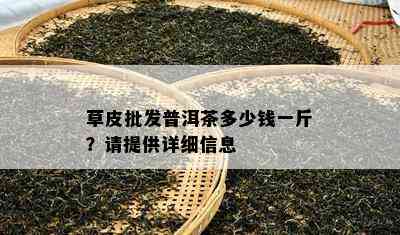 草皮批发普洱茶多少钱一斤？请提供详细信息