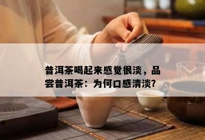 普洱茶喝起来感觉很淡，品尝普洱茶：为何口感清淡？