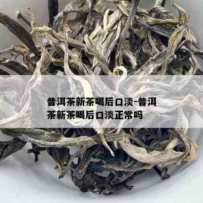 普洱茶新茶喝后口淡-普洱茶新茶喝后口淡正常吗