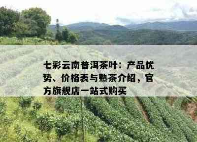 七彩云南普洱茶叶：产品优势、价格表与熟茶介绍，官方旗舰店一站式购买