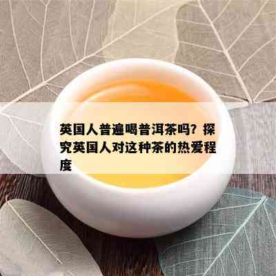 英国人普遍喝普洱茶吗？探究英国人对这种茶的热爱程度