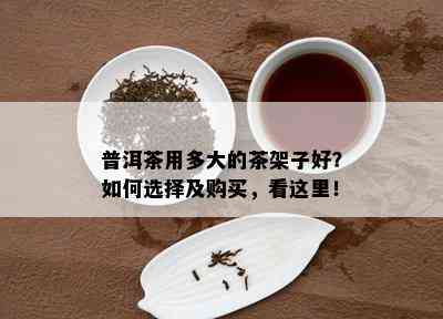 普洱茶用多大的茶架子好？如何选择及购买，看这里！