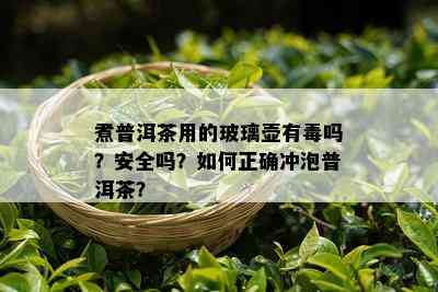 煮普洱茶用的玻璃壶有吗？安全吗？如何正确冲泡普洱茶？