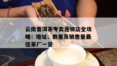 云南普洱茶专卖连锁店全攻略：地址、数量及销售量更佳茶厂一览