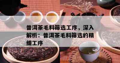 普洱茶毛料筛选工序，深入解析：普洱茶毛料筛选的精细工序