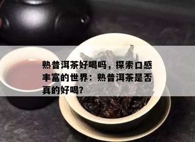 熟普洱茶好喝吗，探索口感丰富的世界：熟普洱茶是否真的好喝？