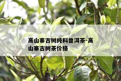 高山寨古树纯料普洱茶-高山寨古树茶价格