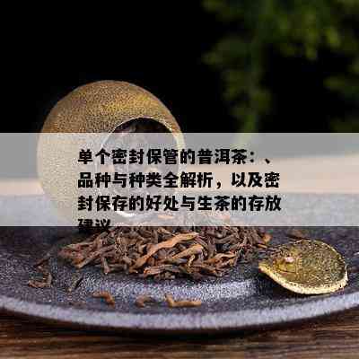 单个密封保管的普洱茶：、品种与种类全解析，以及密封保存的好处与生茶的存放建议