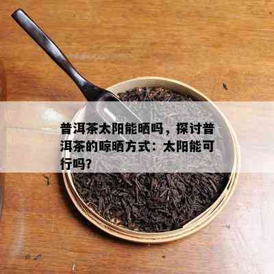 普洱茶太阳能晒吗，探讨普洱茶的晾晒方式：太阳能可行吗？