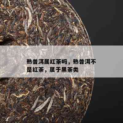 熟普洱属红茶吗，熟普洱不是红茶，属于黑茶类