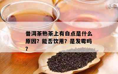 普洱茶熟茶上有白点是什么原因？能否饮用？是发霉吗？