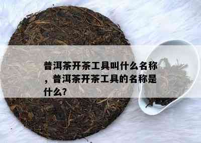 普洱茶开茶工具叫什么名称，普洱茶开茶工具的名称是什么？