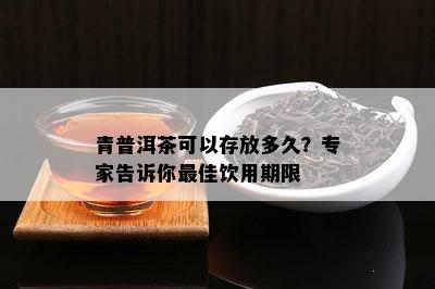 青普洱茶可以存放多久？专家告诉你更佳饮用期限