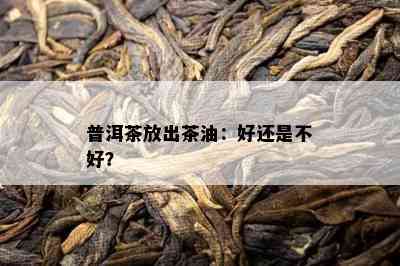 普洱茶放出茶油：好还是不好？