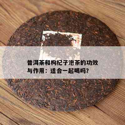 普洱茶和枸杞子泡茶的功效与作用：适合一起喝吗？