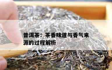 普洱茶：茶香味道与香气来源的过程解析