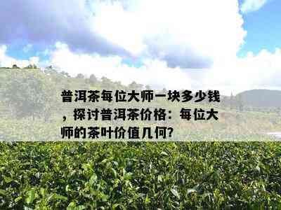 普洱茶每位大师一块多少钱，探讨普洱茶价格：每位大师的茶叶价值几何？