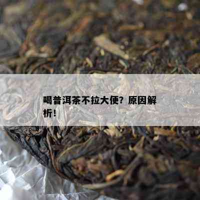 喝普洱茶不拉大便？原因解析！