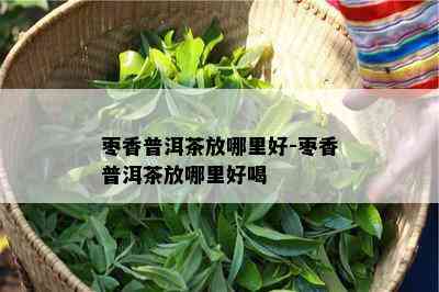 枣香普洱茶放哪里好-枣香普洱茶放哪里好喝