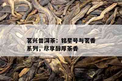 茗兴普洱茶：铭星号与茗香系列，尽享醇厚茶香