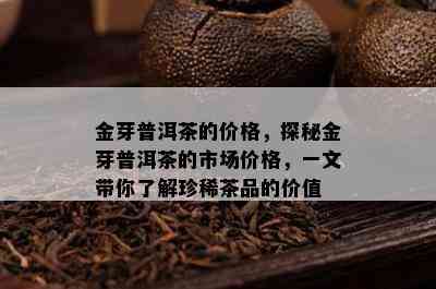 金芽普洱茶的价格，探秘金芽普洱茶的市场价格，一文带你了解珍稀茶品的价值