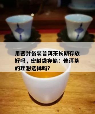 用密封袋装普洱茶长期存放好吗，密封袋存储：普洱茶的理想选择吗？