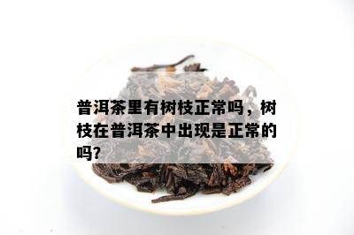 普洱茶里有树枝正常吗，树枝在普洱茶中出现是正常的吗？