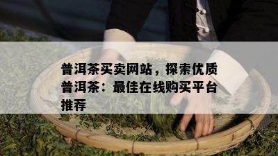 普洱茶买卖网站，探索优质普洱茶：更佳在线购买平台推荐