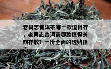 老同志普洱茶哪一款值得存，老同志普洱茶哪款值得长期存放？一份全面的选购指南