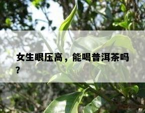 女生眼压高，能喝普洱茶吗？