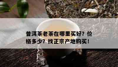 普洱茶老茶在哪里买好？价格多少？找正宗产地购买！