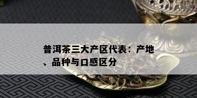 普洱茶三大产区代表：产地、品种与口感区分