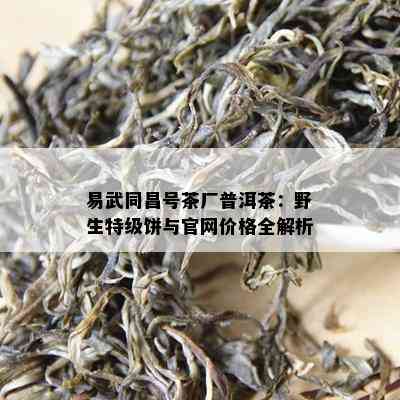 易武同昌号茶厂普洱茶：野生特级饼与官网价格全解析