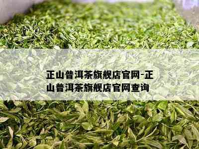 正山普洱茶旗舰店官网-正山普洱茶旗舰店官网查询