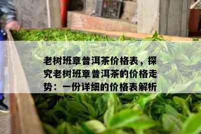 老树班章普洱茶价格表，探究老树班章普洱茶的价格走势：一份详细的价格表解析