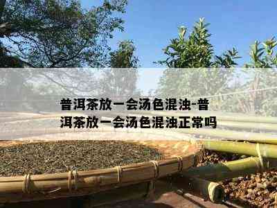 普洱茶放一会汤色混浊-普洱茶放一会汤色混浊正常吗