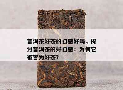 普洱茶好茶的口感好吗，探讨普洱茶的好口感：为何它被誉为好茶？