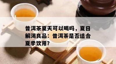 普洱茶夏天可以喝吗，夏日解渴良品：普洱茶是否适合夏季饮用？