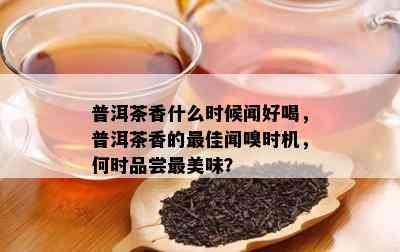 普洱茶香什么时候闻好喝，普洱茶香的更佳闻嗅时机，何时品尝最美味？