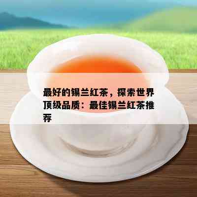 更好的锡兰红茶，探索世界顶级品质：更佳锡兰红茶推荐