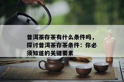 普洱茶存茶有什么条件吗，探讨普洱茶存茶条件：你必须知道的关键要素