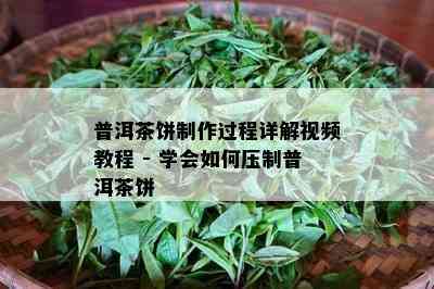 普洱茶饼制作过程详解视频教程 - 学会如何压制普洱茶饼