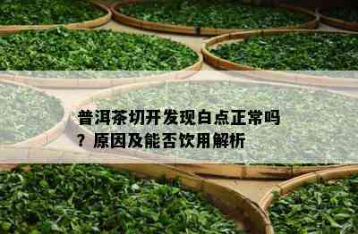 普洱茶切开发现白点正常吗？原因及能否饮用解析